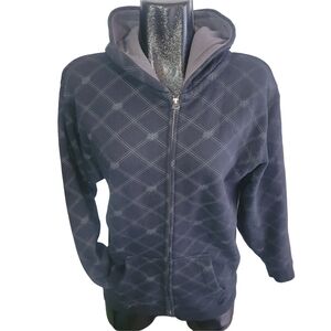 Fox Deluxe Black Zip-Up Hoodie Size M